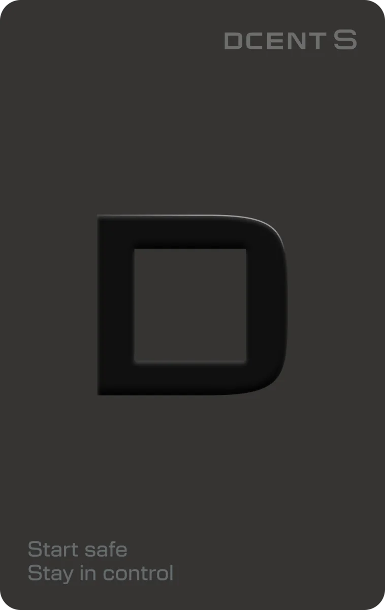 DCENT S card-type cold wallet with R3covery backup card